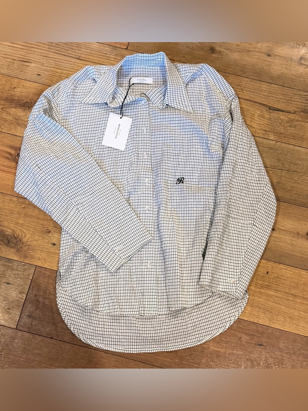 Roseanna size 34 long sleeve button down shirt NEW with tags